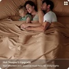 image:imageBedsure Queen Sheet Set Rayon Derived from Bamboo Cooling Sheets PureWoven Breathable amp Soft Deep Pocket Up to 16 Inches Hotel Luxury Silky Bedding for Hot Sleepers Coffee24  Khaki