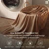 image:imageBedsure Queen Sheet Set Rayon Derived from Bamboo Cooling Sheets PureWoven Breathable amp Soft Deep Pocket Up to 16 Inches Hotel Luxury Silky Bedding for Hot Sleepers Coffee24  Khaki