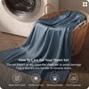 image:imageBedsure Queen Sheet Set Rayon Derived from Bamboo Cooling Sheets PureWoven Breathable amp Soft Deep Pocket Up to 16 Inches Hotel Luxury Silky Bedding for Hot Sleepers Coffee05  Dusty Blue