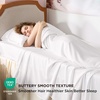 image:imageBedsure Queen Sheet Set Rayon Derived from Bamboo Cooling Sheets PureWoven Breathable amp Soft Deep Pocket Up to 16 Inches Hotel Luxury Silky Bedding for Hot Sleepers Coffee02  White