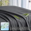 image:imageBedsure Queen Sheet Set Rayon Derived from Bamboo Cooling Sheets PureWoven Breathable amp Soft Deep Pocket Up to 16 Inches Hotel Luxury Silky Bedding for Hot Sleepers Coffee27  Charcoal