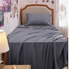 image:imageBedsure Queen Sheet Set Rayon Derived from Bamboo Cooling Sheets PureWoven Breathable amp Soft Deep Pocket Up to 16 Inches Hotel Luxury Silky Bedding for Hot Sleepers Coffee01  Dark Grey