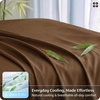 image:imageBedsure Queen Sheet Set Rayon Derived from Bamboo Cooling Sheets PureWoven Breathable amp Soft Deep Pocket Up to 16 Inches Hotel Luxury Silky Bedding for Hot Sleepers Coffee20  Brown