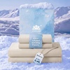 image:imageBedsure Cooling Sheets for Hot Sleepers Silver Infused Bed Sheets QMaxgt046 Luxury Soft amp Silky Smooth King Size Sheets Set Deep Pocket Up to 16 Inches 4 Pieces LinenLinen