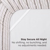 image:imageBedsure Striped Sheets Queen SizeFits Mattresses Up to 16 Deep4 Piece Breathable Bed Sheets Imitation Cotton Textured Jacquard Dobby Stripe Bedsheet amp Pillowcases for KidsWomenMenBeigeStriped  Beige