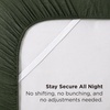 image:imageBedsure Striped Sheets Queen SizeFits Mattresses Up to 16 Deep4 Piece Breathable Bed Sheets Imitation Cotton Textured Jacquard Dobby Stripe Bedsheet amp Pillowcases for KidsWomenMenBeigeOlive Green