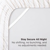 image:imageBedsure Striped Sheets Queen SizeFits Mattresses Up to 16 Deep4 Piece Breathable Bed Sheets Imitation Cotton Textured Jacquard Dobby Stripe Bedsheet amp Pillowcases for KidsWomenMenBeigeStriped  White
