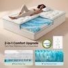 image:imageBedsure 2in1 Mattress Topper 5 Inch King Size Memory Foam Mattress Topper 3 Inch Memory Foam  2 Inch Viscose Made from Bamboo Mattress Topper Pad Flippable Memory Foam with Dual Comfort WhiteWhite