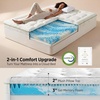 image:imageBedsure 2in1 Mattress Topper 5 Inch King Size Memory Foam Mattress Topper 3 Inch Memory Foam  2 Inch Viscose Made from Bamboo Mattress Topper Pad Flippable Memory Foam with Dual Comfort WhiteWhite