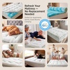 image:imageBedsure 2in1 Mattress Topper 5 Inch King Size Memory Foam Mattress Topper 3 Inch Memory Foam  2 Inch Viscose Made from Bamboo Mattress Topper Pad Flippable Memory Foam with Dual Comfort WhiteWhite