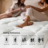 image:imageBedsure 2in1 Mattress Topper 5 Inch King Size Memory Foam Mattress Topper 3 Inch Memory Foam  2 Inch Viscose Made from Bamboo Mattress Topper Pad Flippable Memory Foam with Dual Comfort WhiteWhite