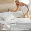image:imageBedsure Adjustable Pillow Queen Size for Back Stomach Side Sleepers CertiPURUS Memory Foam amp Down Alternative DualFill100 Cotton Cover PureWoven 3557 Inches Custom Height 26x171 PackWhite