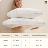 image:imageBedsure Adjustable Pillow Queen Size for Back Stomach Side Sleepers CertiPURUS Memory Foam amp Down Alternative DualFill100 Cotton Cover PureWoven 3557 Inches Custom Height 26x171 PackWhite
