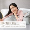 image:imageBedsure Bundle of Satin Pillowcase 20x30 amp 1 Sherpa Fleece Blanket 50x60