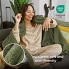 image:imageBedsure Cypress Fleece Blanket amp Throw Pillow Covers Sage Green