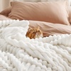 image:imageBedsure Fleece Blanket amp Pillow Covers Off White
