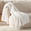 image:imageBedsure Fleece Blanket amp Pillow Covers Off White