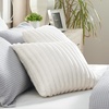 image:imageBedsure Fleece Blanket amp Throw Pillow Covers Off White