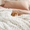 image:imageBedsure Fleece Blanket amp Throw Pillow Covers Off White
