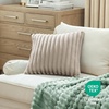 image:imageBedsure Linen Fleece Blanket amp Throw Pillow Covers Line