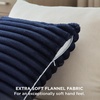 image:imageBedsure Navy Blue Fleece Blanket amp Throw Pillow Covers Navy Blue