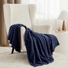 image:imageBedsure Navy Blue Fleece Blanket amp Throw Pillow Covers Navy Blue