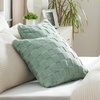image:imageBedsure Queen Sheets Grey amp Throw Pillow Covers 18x18 Inch Pack of 2 Green