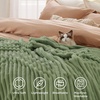 image:imageBedsure Reseda Fleece Blanket amp Throw Pillow Covers Sage Green