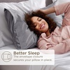 image:imageBedsure Satin Pillowcase Dark Grey amp Throw Pillow Covers 18x18 Inch Pack of 2 Green