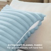 image:imageBedsure Sea Blue Fleece Blanket amp Throw Pillow Covers Sea Blue
