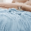 image:imageBedsure Sea Blue Fleece Blanket amp Throw Pillow Covers Sea Blue