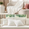 image:imageBedsure Fleece Blanket amp Throw Pillow Covers Off White