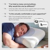 image:imageBedsure Cervical Neck Pillow Set of 2  Memory Foam Pillows for Ergonomic Orthopedic Support Pillow for Neck Pain Relief Contour Pillow for Side amp Back SleepersBlue