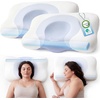 image:imageBedsure Cervical Neck Pillow Set of 2  Memory Foam Pillows for Ergonomic Orthopedic Support Pillow for Neck Pain Relief Contour Pillow for Side amp Back SleepersBlue