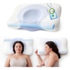 image:imageBedsure Cervical Neck Pillow Set of 2  Memory Foam Pillows for Ergonomic Orthopedic Support Pillow for Neck Pain Relief Contour Pillow for Side amp Back SleepersBlue