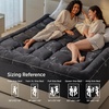 image:imageBedsure DualLayer 5 Inch Memory Foam Mattress Topper Twin XL 3 Inch Memory Foam  2 Inch Viscose Made from Bamboo Mattress Topper Pad Cover Breathable amp Pressure Relief BlackBlack