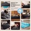 image:imageBedsure DualLayer 5 Inch Memory Foam Mattress Topper Twin XL 3 Inch Memory Foam  2 Inch Viscose Made from Bamboo Mattress Topper Pad Cover Breathable amp Pressure Relief BlackBlack