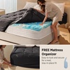 image:imageBedsure DualLayer 5 Inch Memory Foam Mattress Topper Twin XL 3 Inch Memory Foam  2 Inch Viscose Made from Bamboo Mattress Topper Pad Cover Breathable amp Pressure Relief BlackBlack