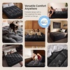 image:imageBedsure Twin XL Mattress Topper  Viscose Made from Bamboo Ultra Soft Thick Fluffy Pillow Top Mattress Pad with 21 Inch Deep Pocket Breathable Moisture Wicking Black 39x80 InchBlack