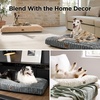 image:imageBedsure ComfyFleece XL Dog Bed Extra Large Crate Pillow 41x27 Sandy Beige  Aesthetic Crate Bed for Balanced Support Cute Chopped Foam Pad with Removable Washable Cover NonSlip Waterproof Cozy Pet MatCream