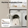 image:imageBedsure ComfyFleece XL Dog Bed Extra Large Crate Pillow 41x27 Sandy Beige  Aesthetic Crate Bed for Balanced Support Cute Chopped Foam Pad with Removable Washable Cover NonSlip Waterproof Cozy Pet MatCream