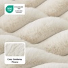 image:imageBedsure ComfyFleece XL Dog Bed Extra Large Crate Pillow 41x27 Sandy Beige  Aesthetic Crate Bed for Balanced Support Cute Chopped Foam Pad with Removable Washable Cover NonSlip Waterproof Cozy Pet MatCream