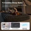 image:imageBedsure ComfyFleece XL Dog Bed Extra Large Crate Pillow 41x27 Sandy Beige  Aesthetic Crate Bed for Balanced Support Cute Chopped Foam Pad with Removable Washable Cover NonSlip Waterproof Cozy Pet MatGrey