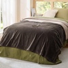 image:imageBedsure Waterproof Blanket for Bed Queen Size 86x90 Soft Flannel Fleece Leakproof Throw Blanket Couch Cover Protector for Large Dogs Pet for Camping Travel GreyCoffee Brown