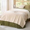 image:imageBedsure Waterproof Blanket for Bed Queen Size 86x90 Soft Flannel Fleece Leakproof Throw Blanket Couch Cover Protector for Large Dogs Pet for Camping Travel GreyCream