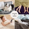 image:imageBedsure Waterproof Blanket for Bed Queen Size 86x90 Soft Flannel Fleece Leakproof Throw Blanket Couch Cover Protector for Large Dogs Pet for Camping Travel GreyGrey