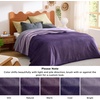 image:imageBedsure Waterproof Blanket for Bed Queen Size 86x90 Soft Flannel Fleece Leakproof Throw Blanket Couch Cover Protector for Large Dogs Pet for Camping Travel GreyEggplant
