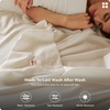 image:imageBedsure 100 GOTS Certified Organic Cotton Sheets California King Sheet Sets 17 Deep Pocket Bedsheets with Corner Straps EcoFriendly Soft amp Luxury PureWoven Cotton Hotel Bedding 4PCS Navy02  Ivory