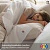 image:imageBedsure 100 GOTS Certified Organic Cotton Sheets California King Sheet Sets 17 Deep Pocket Bedsheets with Corner Straps EcoFriendly Soft amp Luxury PureWoven Cotton Hotel Bedding 4PCS Navy01  White