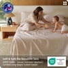 image:imageBedsure 100 GOTS Certified Organic Cotton Sheets California King Sheet Sets 17 Deep Pocket Bedsheets with Corner Straps EcoFriendly Soft amp Luxury PureWoven Cotton Hotel Bedding 4PCS Navy03  Linen